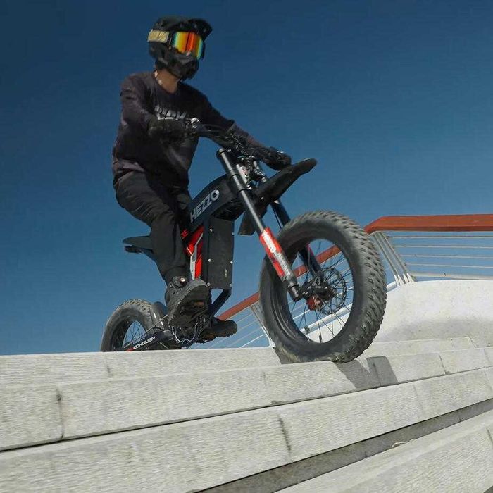 Bicicleta elétrica HEZZO D5 3000W 30Ah montanha offroad cross