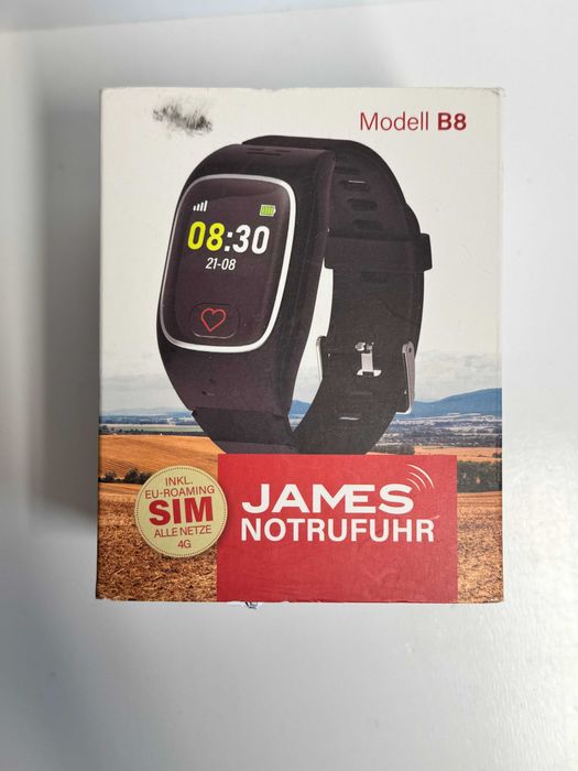 James B8 Zegarek ratunkowy i bezpieczeństwa dla seniorów