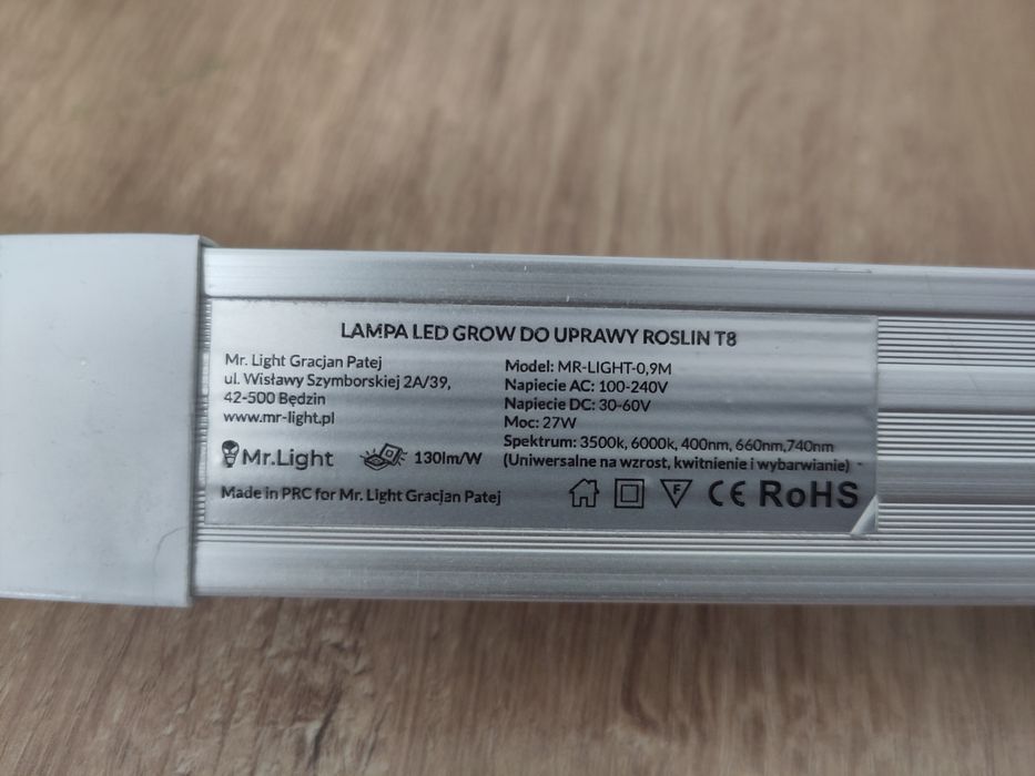 Lampa do roślin jak światlo słoneczne 90cm MR LIGHT