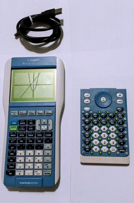2 Calculadoras Gráficas, Texas TI-Nspire + Teclado TI-84 Plus