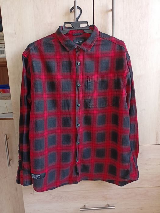 CROPP, koszula w kratkę, comfort fit, roz. M, bardzo dobry stan