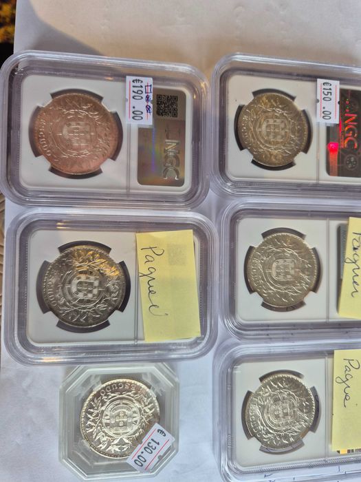 Moedas de 1 Ecudo prata ( 1915/1916