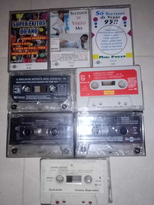 cassetes de musica Jose Malhoa, Luis Filipe Reis e outros