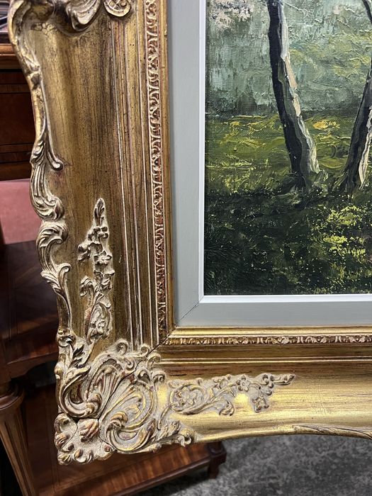 Obraz malowany na płótnie/w złotej ramie/Raty