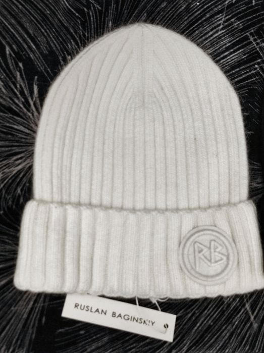 Шапка черная Ruslan Baginskiy бини шерстяная брендовая