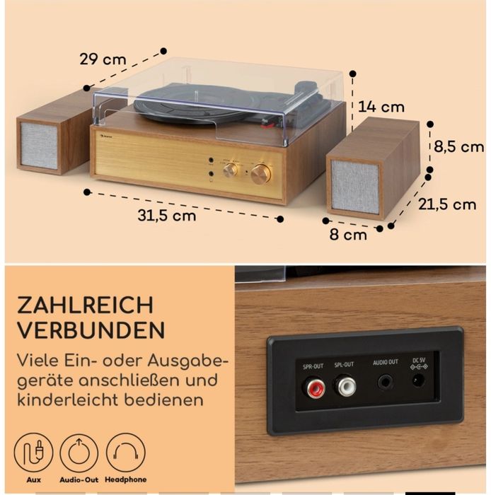 Проигрыватель Auna Berklee TT Play