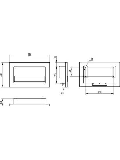 Екокамін обігрівач піч камін з ароматерапією дизайн конвектор буржуйка