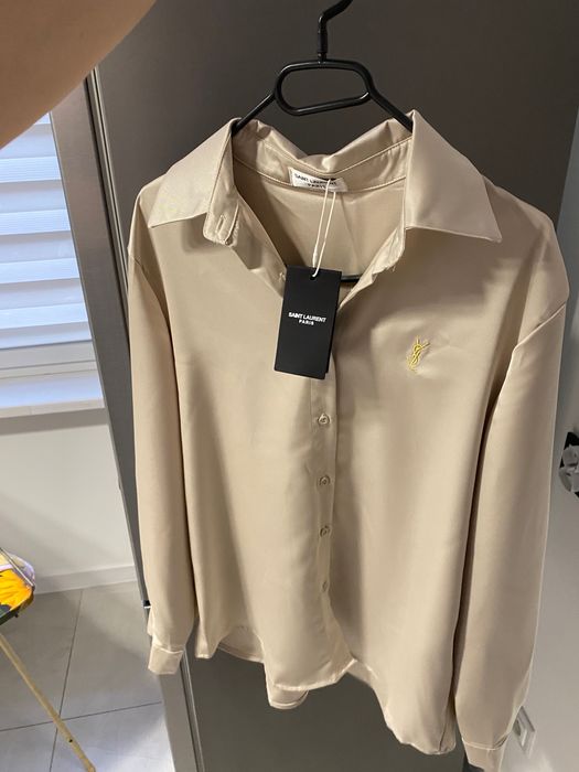 Yves saint laurent koszula satynowa