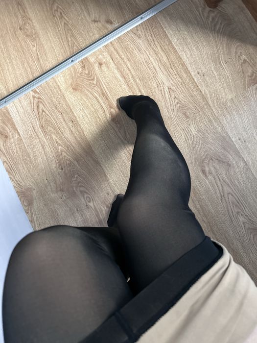 Теплі колготки на флісі з імітацією капронок(чорні) осінь-зима