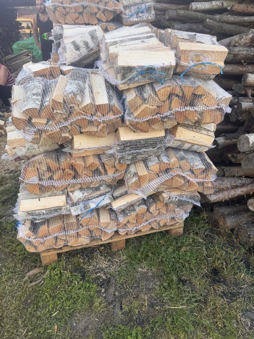 Drewno spakowane w workach