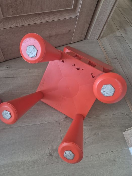 Krzesełka Mammut Ikea 3 szt różowe niebieskie czerwone