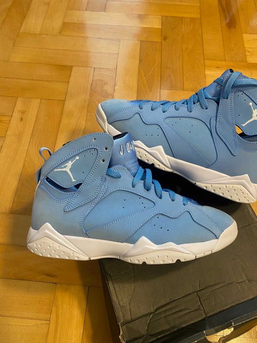 air jordan 7 retro pantone north carolina unc 2017 us8.5 nowe