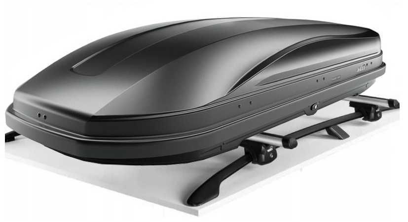 Bagażnik Box Dachowy Kufer Boks bagażowy HAKR MAGIC 370 Grafit 175cm