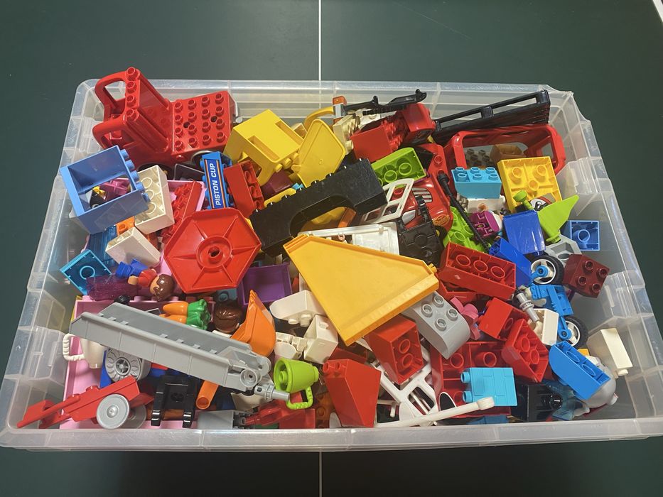 Lego Duplo mix Mega DUŻA PAKA klocków o pojemności 68 litrów