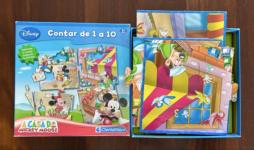 Jogo contar de 1 a 10 - casa do mickey mouse