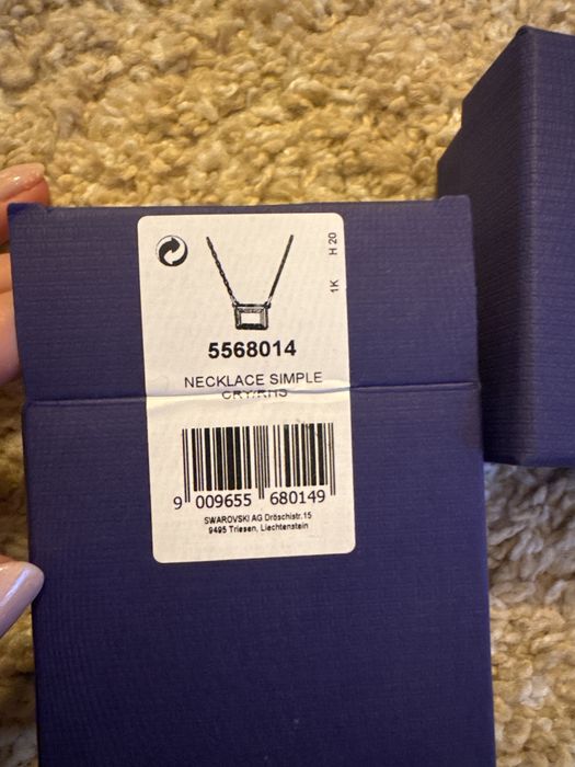 Colar swarovski prateado