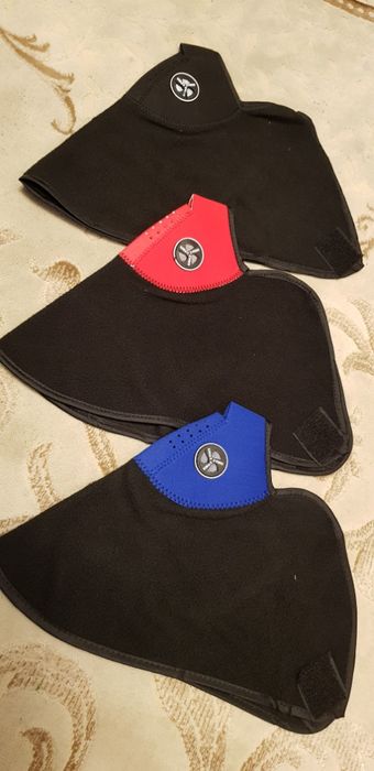 Вело полумаска балаклава / Баф флисовый маска с клапаном флис клапан