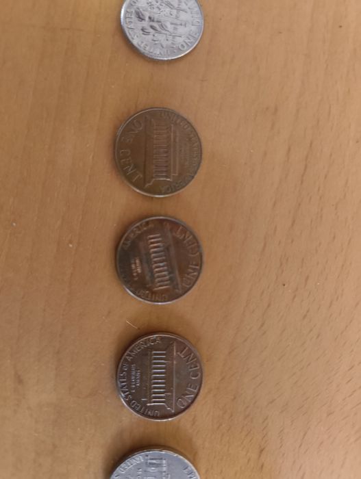 Dolar americano moedas várias