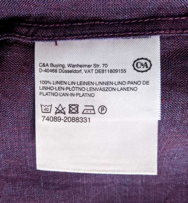 Рубашка WESTBURY® лён -XL-