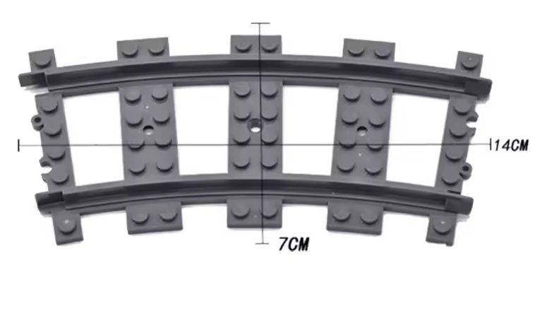Poczwórne skrzyżowanie Lego - pociąg 60337, 60336, 60198, 60197, 7939