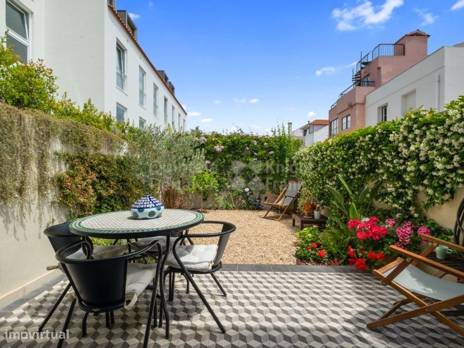 Moradia T1 com jardim para arrendamento na Lapa em Lisboa