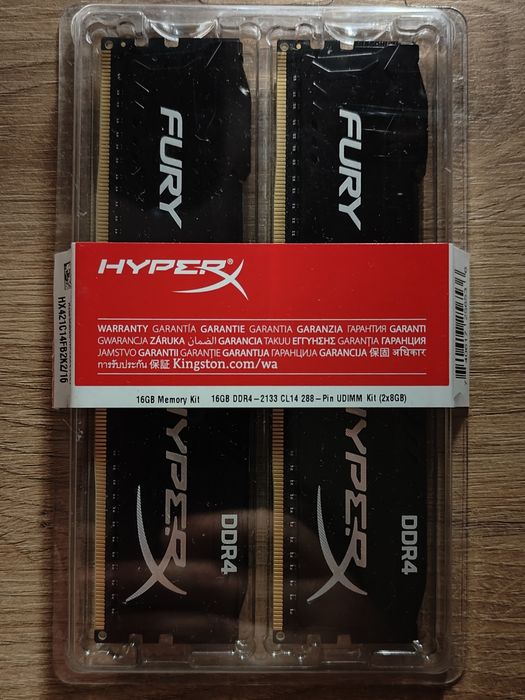 16GB RAM DDR4 HyperX Fury