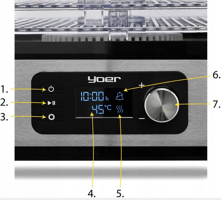 SUSZARKA SPOŻYWCZA DO GRZYBÓW Owoców Duża Mocna 450 W 6 Sit 9 Dodatków