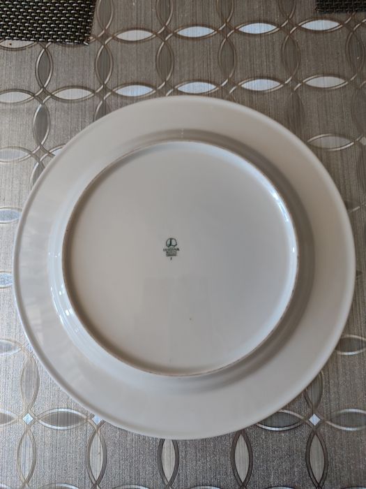 Talerze obiadowe białe, płytkie, porcelana Lubiana Arcadia 30 cm