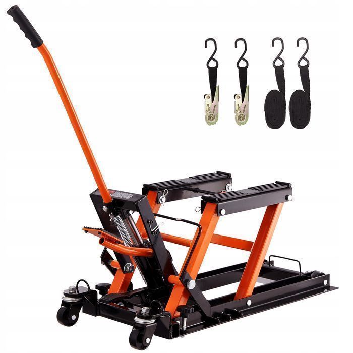 Podnośnik motocyklowy hydrauliczny vevor 700 kg mocny solidny