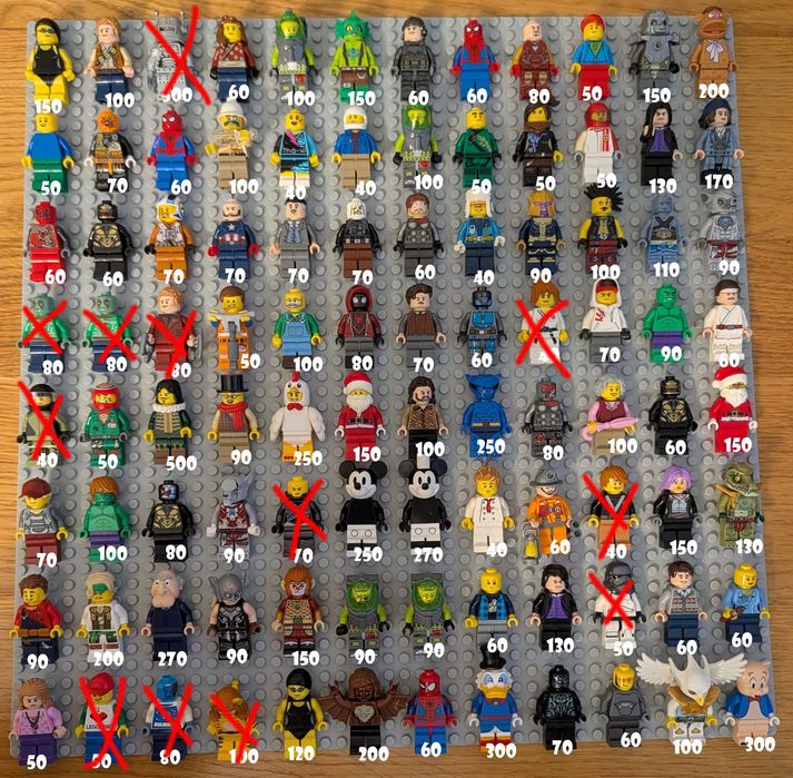 Оригінальні мініфігурки LEGO та аксесуари (Star Wars, Harry Potter, Looney Tunes, Super Heroes)