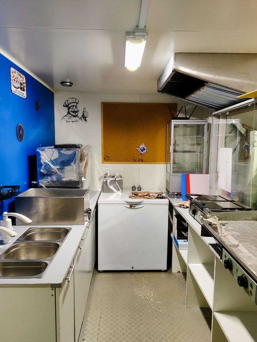 Prszyczepa gastronomiczna, gotowy biznes, kurczak z rożna, food truck