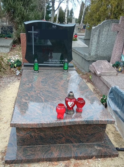 Nagrobki od 5500zł. Liternictwo Układanie Kostki Pomniki