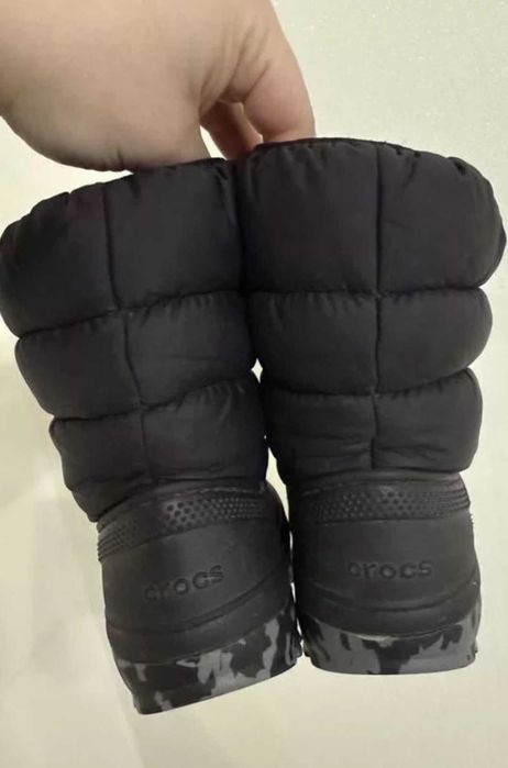 Сапоги crocs  с 10 утеплённые
