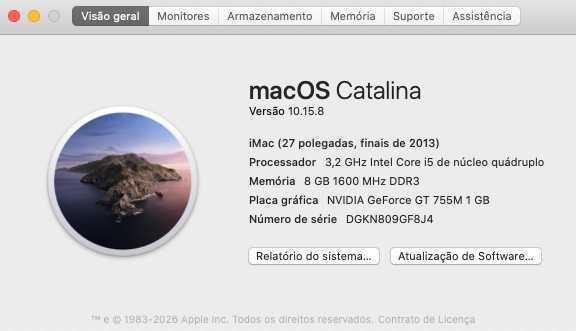 Vendo Apple iMac 27 polegadas (modelo de finais de 2013)