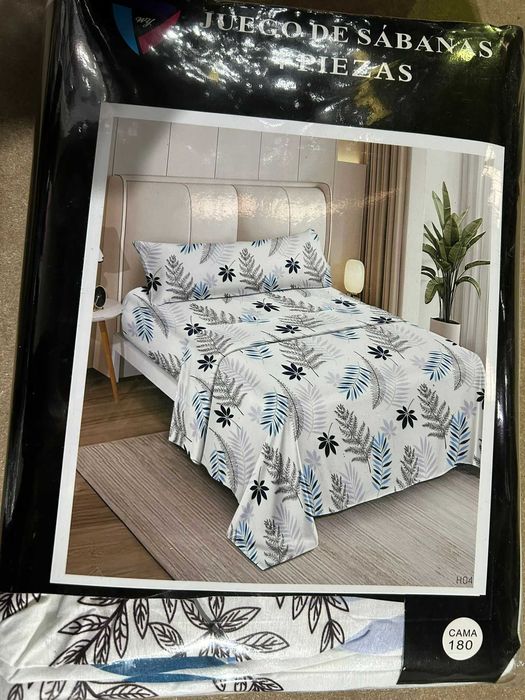 jogo de lencois de 4 pecas 200x160cm