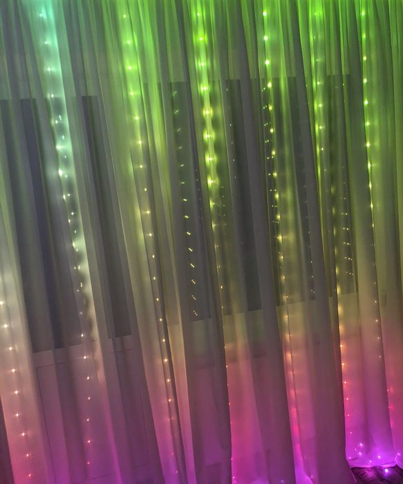 Смарт гірлянда штора 3х2 м RGB