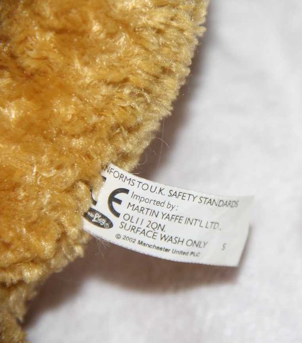 Miś piłkarski piłka nożna mistrzostwa 2002 Official Manchester United