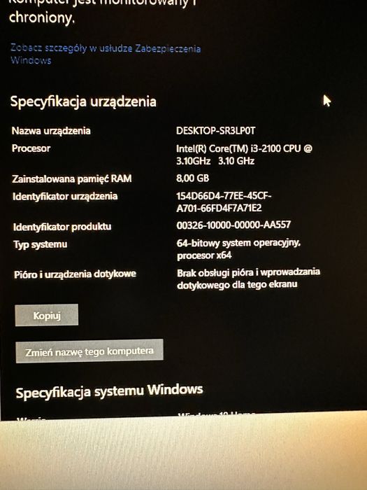 Komputer stacjonarny Intel, GeForce + monitor