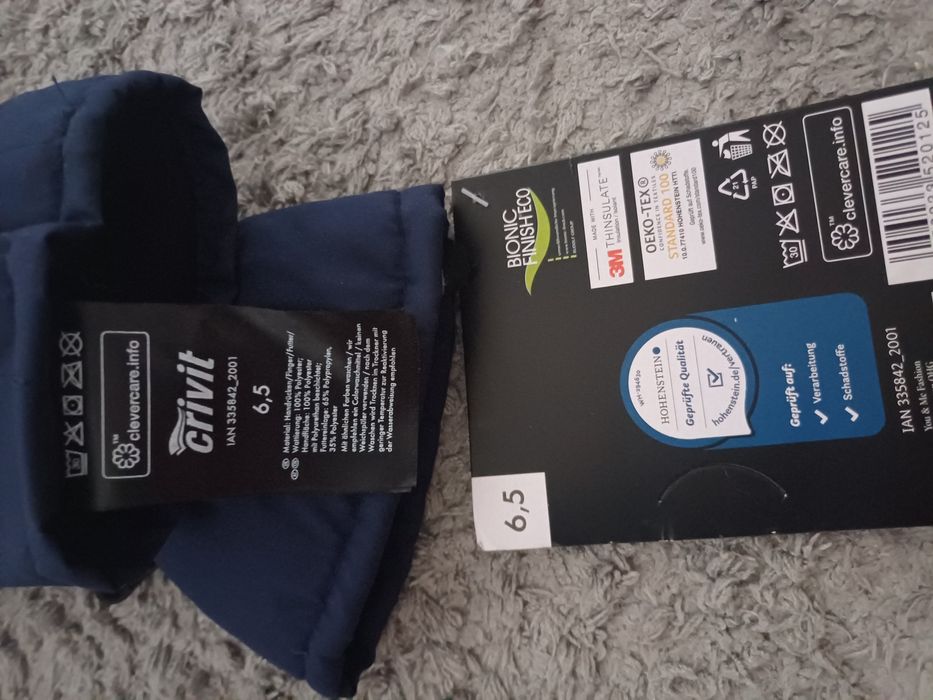 Лижні зимові рукавиці 6,5 розмір Crivit жіночі