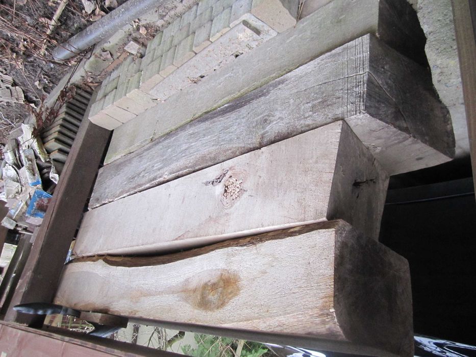 belka blok kłoda dębowa 100 x 15,5 x 21 cm