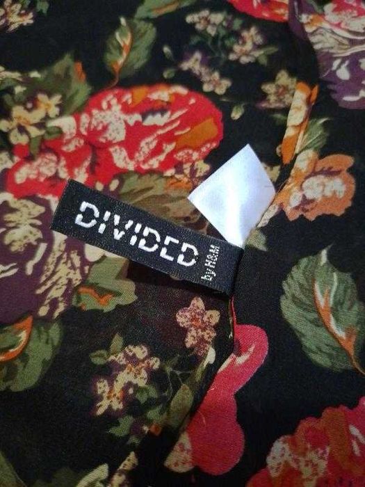 Сукня туніка шифон в квіти на ґудзиках з карманами