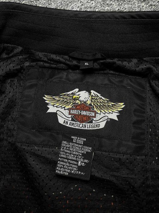 Чоловічий бомбер HARLEY DAVIDSON Flames Nylon Bomber Jacket - Розмір XL