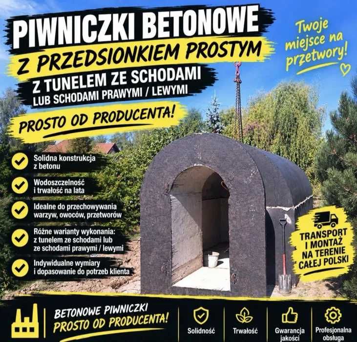 Piwnica betonowa piwniczka ziemianka 3,5m  Człuchów Miastko Bytów
