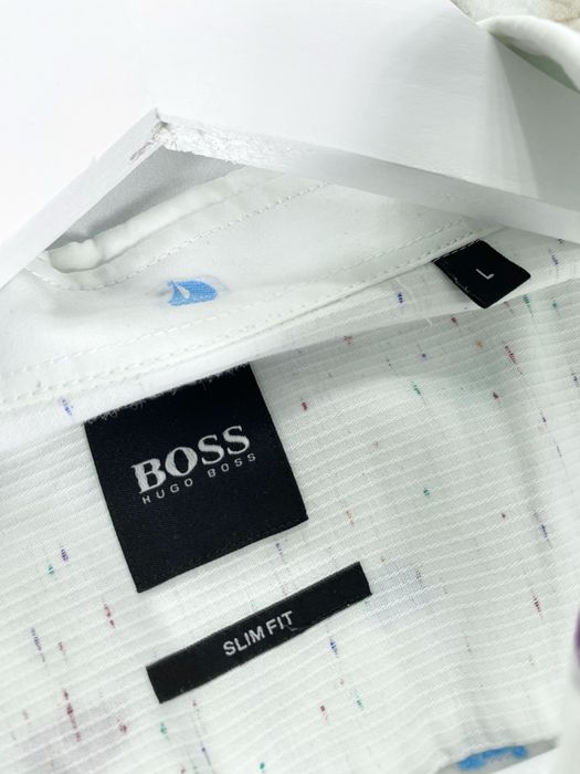 Чоловіча рубашка Hugo Boss monogram мужская