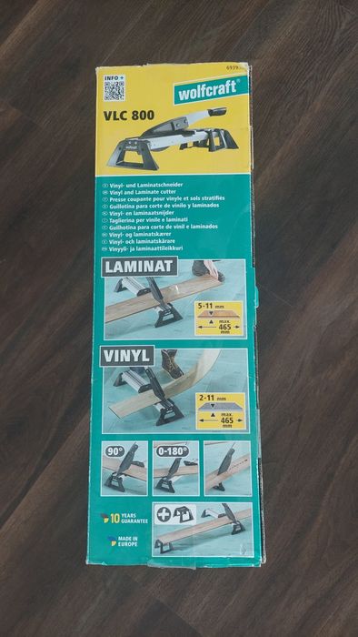 Guilhotina Wolfcraft para corte de vinil e laminados VLC 800