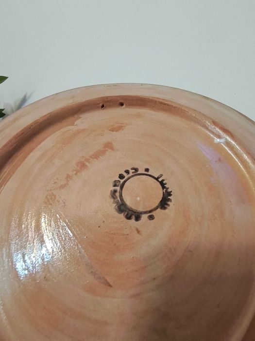 Patera talerz ceramiczny ozdobny rybki sygnowany