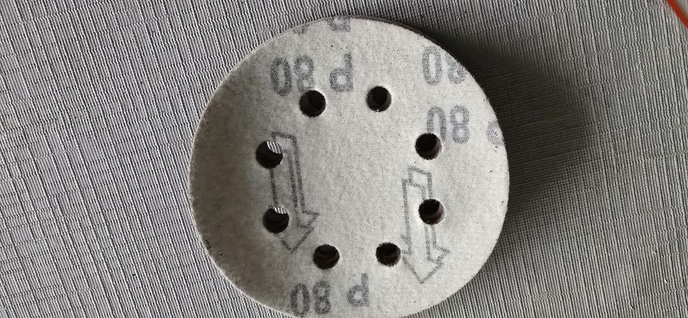 Tarcze szlifierskie 125mm P80 na rzep 10sztuk