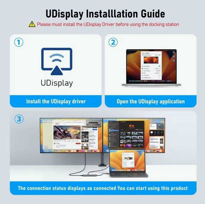 Универсальный USB-C хаб для Mac и ПК с 4K HDMI и быстрой зарядкой 100W