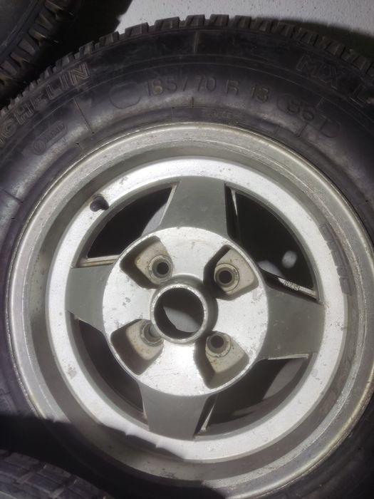 Jantes 13 4x100 com pneus
