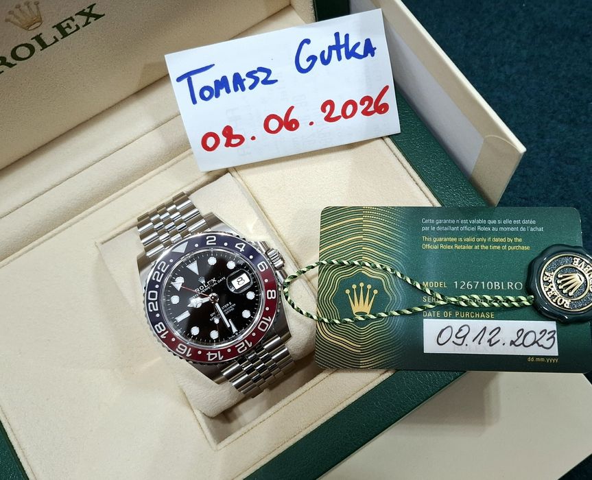 Rolex GMT-Master II Pepsi 126710BLRO Jubilee mk3 full set W.Kruk 2023/2024